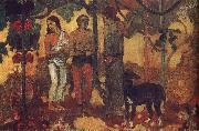 Paul Gauguin Holiday preparations France oil painting artist